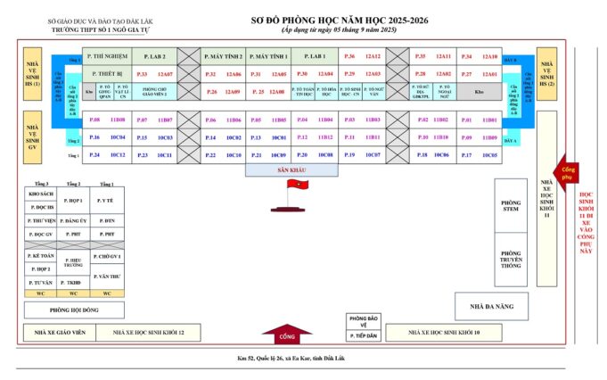 Phòng học và phân công giáo viên dạy ôn tập, hướng dẫn TDTT năm học 2025-2026