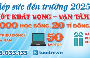 Học bổng Tiếp sức đến trường 2025 của Báo Tuổi trẻ dành cho tân sinh viên khó khăn
