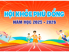 Danh sách và lịch thi đấu Hội khỏe phù đổng cấp trường năm học 2025-2026