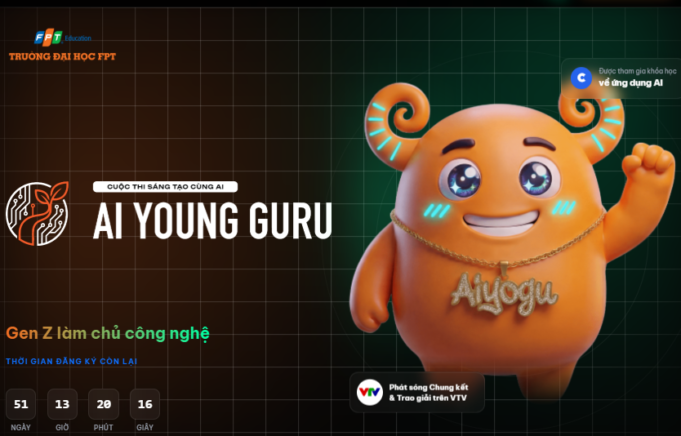 Cuộc thi Sáng tạo cùng AI “AI Young Guru” dành cho học sinh THPT