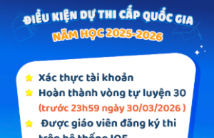 Kế hoạch tổ chức kỳ thi IOE cấp Quốc gia năm học 2025-2026