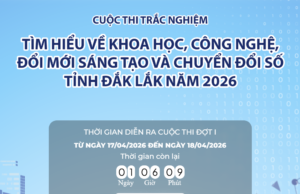 Phát động Cuộc thi Tìm hiểu về khoa học, công nghệ, đổi mới sáng tạo và chuyển đổi số tỉnh Đắk Lắk năm 2026