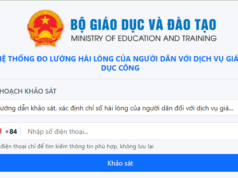 Thông báo về việc tham gia khảo sát mức độ hài lòng đối với dịch vụ giáo dục công năm 2026