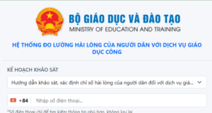 Thông báo về việc tham gia khảo sát mức độ hài lòng đối với dịch vụ giáo dục công năm 2026