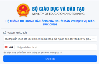 Thông báo về việc tham gia khảo sát mức độ hài lòng đối với dịch vụ giáo dục công năm 2026