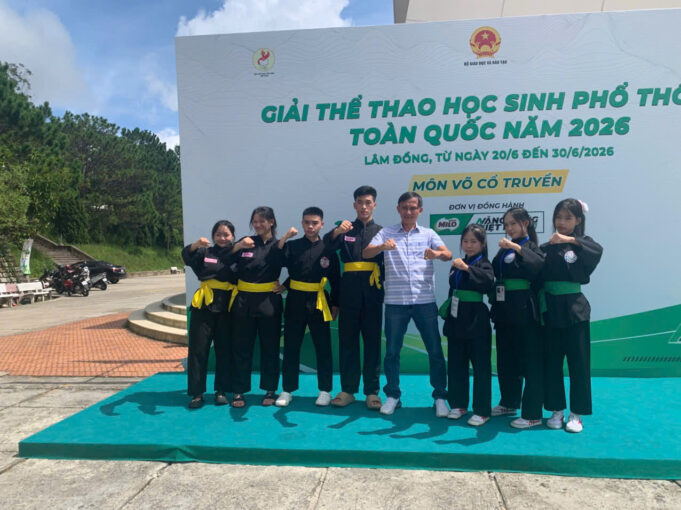 Học sinh trường THPT số 1 Ngô Gia Tự giành huy chương đồng tại Giải thể thao học sinh phổ thông toàn quốc năm 2026
