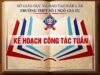 Kế hoạch công tác Tuần 1 năm học 2026-2027