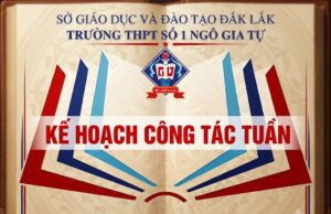 Kế hoạch công tác Tuần 1 năm học 2026-2027