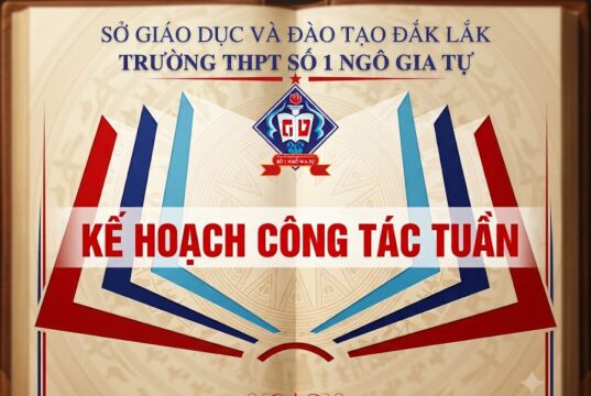 Kế hoạch công tác Tuần 1 năm học 2026-2027