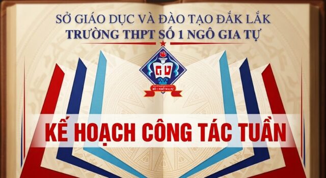 Kế hoạch công tác Tuần 1 năm học 2026-2027