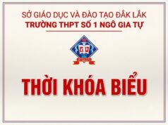 Thời khóa biểu lần 1 thực hiện từ ngày 07/09/2026 năm học 2026-2027