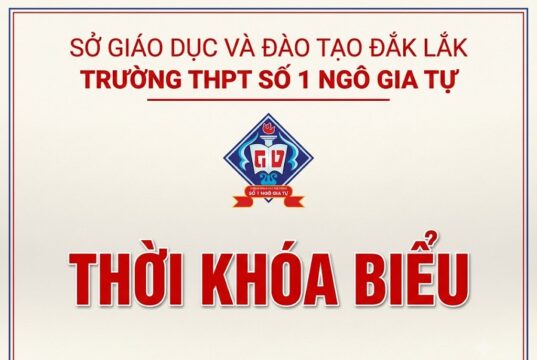 Thời khóa biểu lần 2 thực hiện từ ngày 21/09/2026 năm học 2026-2027