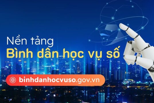 Thông báo đăng ký và tham gia học tập trên nền tảng “Bình dân học vụ số” tỉnh Đắk Lắk