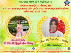 Trường THPT số 1 Ngô Gia Tự: 03 học sinh xuất sắc góp mặt trong Đội tuyển học sinh giỏi Quốc gia